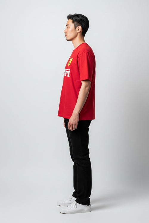 Scuderia Ferrari Heritage Oversized Tee - Rosso Corsa