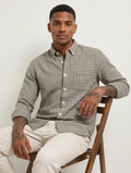 Threaded Brushed Check Shirt - Premium Comfort Casual